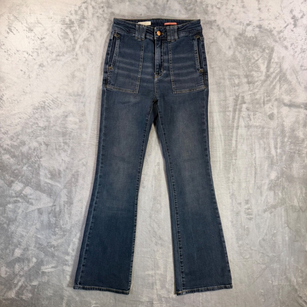 Pilcro The Icon Flare Jeans Women's Size‎ 25 Blue Denim Pants